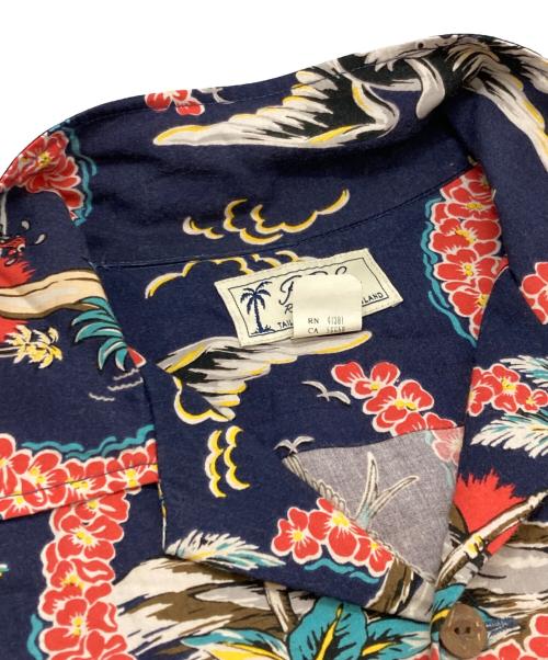 RRL（ダブルアールエル）RRL (ダブルアールエル) トロピカルキャンプシャツ ネイビー サイズ:Sの古着・服飾アイテム