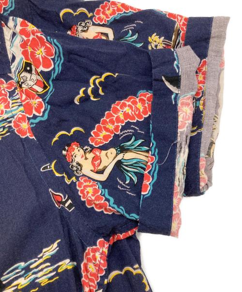 RRL（ダブルアールエル）RRL (ダブルアールエル) トロピカルキャンプシャツ ネイビー サイズ:Sの古着・服飾アイテム