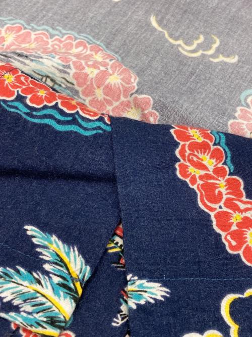 RRL（ダブルアールエル）RRL (ダブルアールエル) トロピカルキャンプシャツ ネイビー サイズ:Sの古着・服飾アイテム