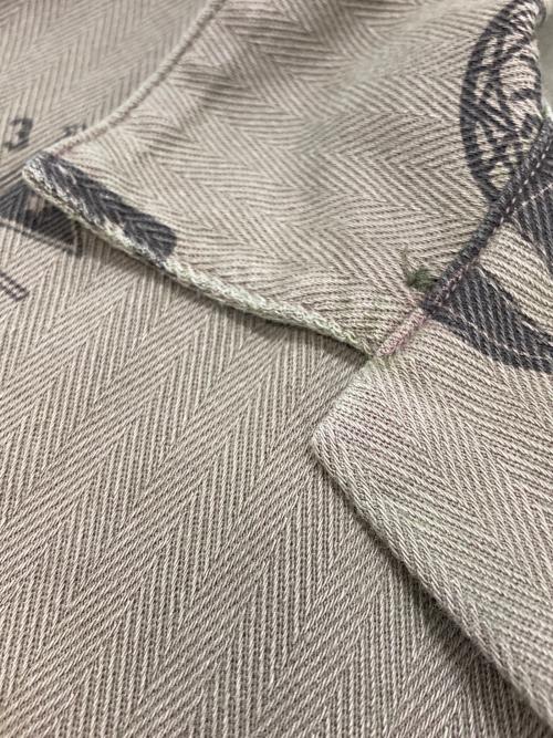RRL（ダブルアールエル）RRL (ダブルアールエル) ニットヘリンボーンツイルキャンプシャツ カーキ サイズ:Mの古着・服飾アイテム