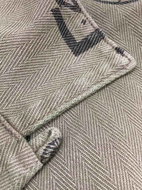 RRL（ダブルアールエル）RRL (ダブルアールエル) ニットヘリンボーンツイルキャンプシャツ カーキ サイズ:Mの古着・服飾アイテム