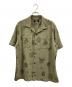 RRL（ダブルアールエル）の古着「ニットヘリンボーンツイルキャンプシャツ」｜カーキ