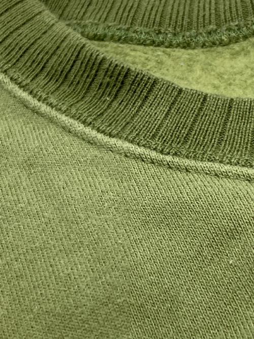 HUMAN MADE（ヒューマンメイド）HUMAN MADE (ヒューマンメイド) CROPPED MILLITARY SWEATSHIRT オリーブ サイズ:Lの古着・服飾アイテム