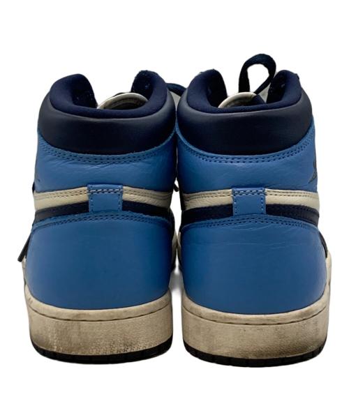 NIKE（ナイキ）NIKE (ナイキ) AIR JORDAN1 RETRO HIGH OG OBSIDIAN UNIVERSITY BLUE ブルー サイズ:27㎝の古着・服飾アイテム