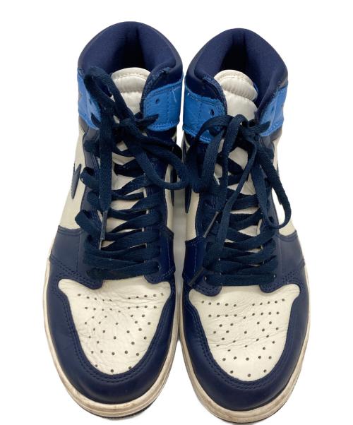 NIKE（ナイキ）NIKE (ナイキ) AIR JORDAN1 RETRO HIGH OG OBSIDIAN UNIVERSITY BLUE ブルー サイズ:27㎝の古着・服飾アイテム