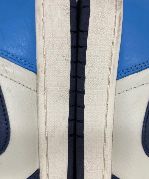 NIKE（ナイキ）NIKE (ナイキ) AIR JORDAN1 RETRO HIGH OG OBSIDIAN UNIVERSITY BLUE ブルー サイズ:27㎝の古着・服飾アイテム