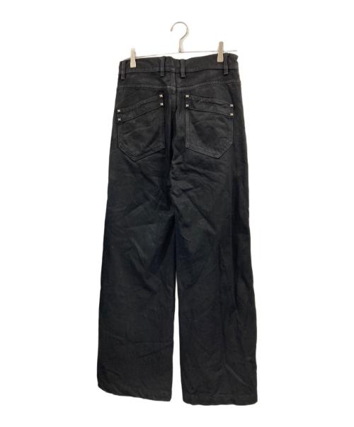 jent louis（ジェントルイス）jent louis (ジェントルイス) Resin Coated Zip Line Denim ブラック サイズ:Ｍの古着・服飾アイテム
