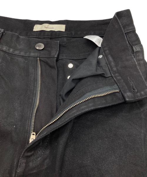 jent louis（ジェントルイス）jent louis (ジェントルイス) Resin Coated Zip Line Denim ブラック サイズ:Ｍの古着・服飾アイテム