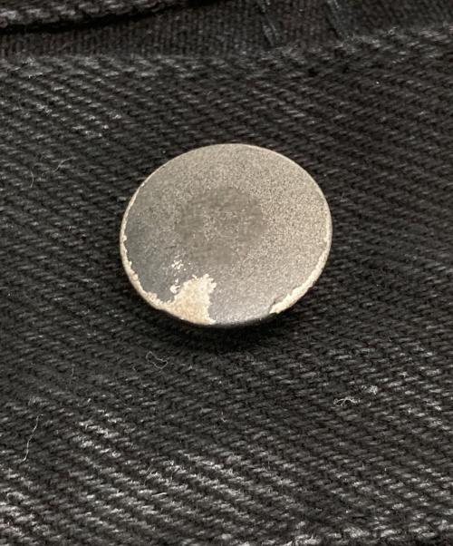 jent louis（ジェントルイス）jent louis (ジェントルイス) Resin Coated Zip Line Denim ブラック サイズ:Ｍの古着・服飾アイテム