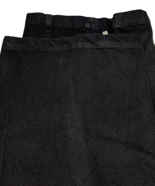 jent louis（ジェントルイス）jent louis (ジェントルイス) Resin Coated Zip Line Denim ブラック サイズ:Ｍの古着・服飾アイテム