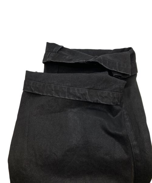 jent louis（ジェントルイス）jent louis (ジェントルイス) Resin Coated Zip Line Denim ブラック サイズ:Ｍの古着・服飾アイテム