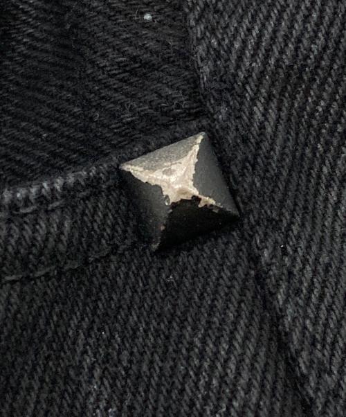 jent louis（ジェントルイス）jent louis (ジェントルイス) Resin Coated Zip Line Denim ブラック サイズ:Ｍの古着・服飾アイテム
