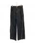 jent louis（ジェントルイス）の古着「Resin Coated Zip Line Denim」｜ブラック