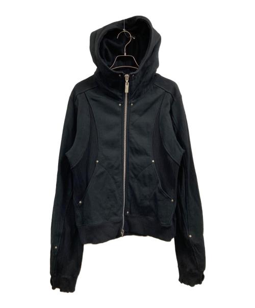 jent louis（ジェントルイス）jent louis (ジェントルイス) zip hoodie ブラック サイズ:Mの古着・服飾アイテム
