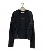 jent louisジェントルイス）の古着「Thermal Zip Long Sleeve」｜ブラック