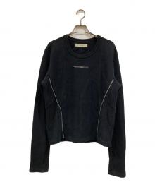 jent louis（ジェントルイス）の古着「Thermal Zip Long Sleeve」｜ブラック