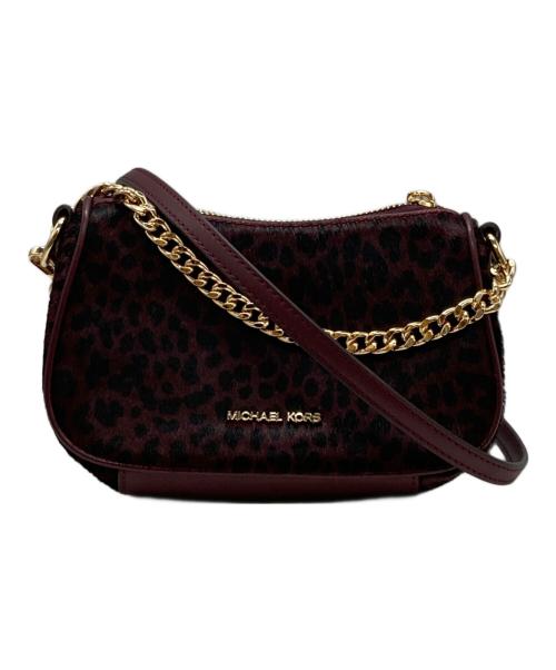 MICHAEL KORS（マイケルコース）MICHAEL KORS (マイケルコース) ショルダーバッグ ワインレッドの古着・服飾アイテム
