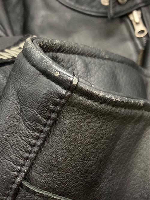 HARLEY-DAVIDSON（ハーレーダビッドソン）HARLEY-DAVIDSON (ハーレーダビッドソン) シングルライダースジャケット ブラック サイズ:Lの古着・服飾アイテム