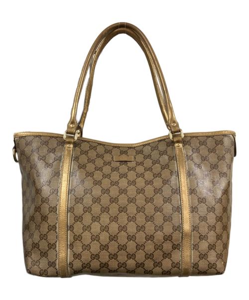 GUCCI（グッチ）GUCCI (グッチ) GGスプリームトートバッグ ベージュの古着・服飾アイテム
