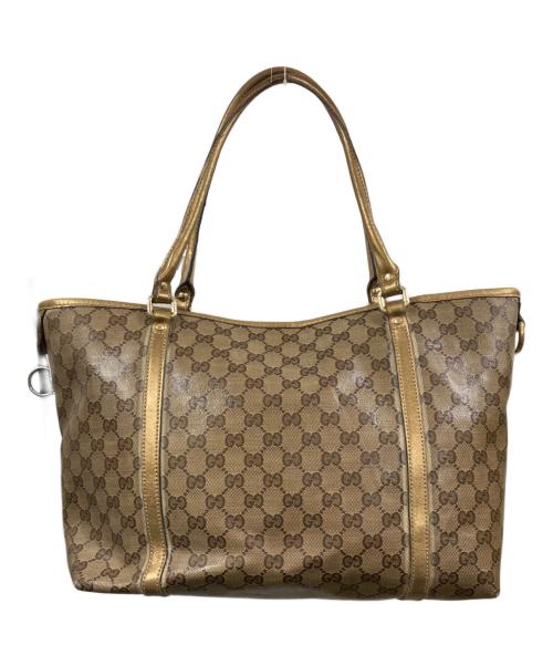 GUCCI（グッチ）GUCCI (グッチ) GGスプリームトートバッグ ベージュの古着・服飾アイテム