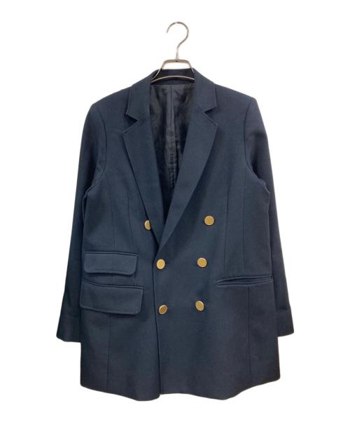 SHIPS any（シップスエニィ）SHIPS any (シップスエニィ) アイビー ブレザー ダブル ジャケット ネイビー サイズ:36の古着・服飾アイテム