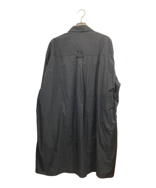 Y-3（ワイスリー）Y-3 (ワイスリー) ストレッチジップアップシャツ ブラック サイズ:XLの古着・服飾アイテム