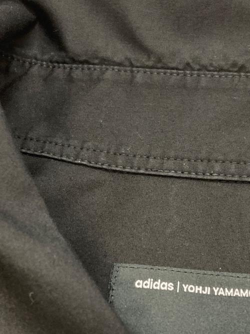 Y-3（ワイスリー）Y-3 (ワイスリー) ストレッチジップアップシャツ ブラック サイズ:XLの古着・服飾アイテム