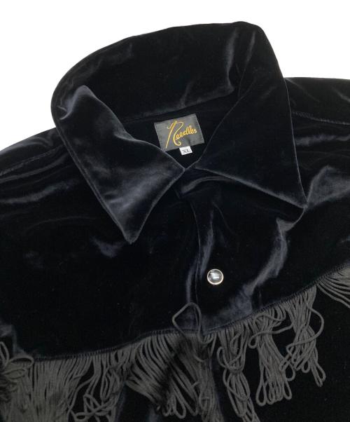 Needles（ニードルズ）Needles (ニードルズ) Fringe One-Up Shirt ブラック サイズ:XLの古着・服飾アイテム