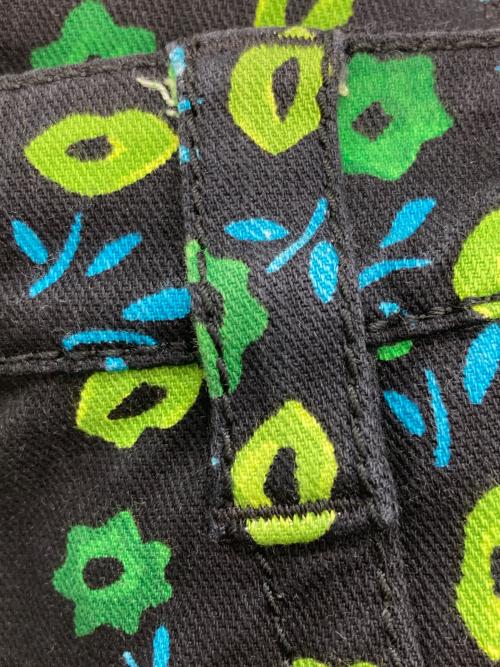 PRADA（プラダ）PRADA (プラダ) 花柄 テーパード パンツ ブラック サイズ:25の古着・服飾アイテム