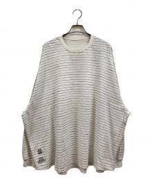 SEESEE×Stripes For Creative×YES GOOD MARKET（シーシー×ストライプ フォー クリエイティブ×イエス グッド マーケット）の古着「ボーダーカットソー」｜ホワイト