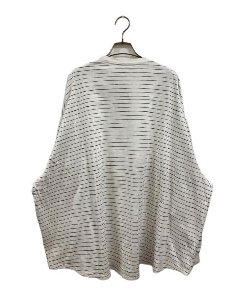 SEESEE（シーシー）SEESEE (シーシー) Stripes For Creative (ストライプ フォー クリエイティブ) YES GOOD MARKET (イエス グッド マーケット) ボーダーカットソー ホワイト サイズ:Lの古着・服飾アイテム