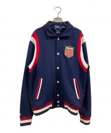 POLO RALPH LAUREN（ポロ・ラルフローレン）の古着「スウェットコーチジャケット」｜ネイビー