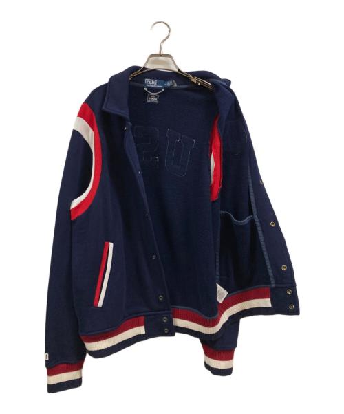 POLO RALPH LAUREN（ポロ・ラルフローレン）POLO RALPH LAUREN (ポロ・ラルフローレン) スウェットコーチジャケット ネイビー サイズ:Mの古着・服飾アイテム