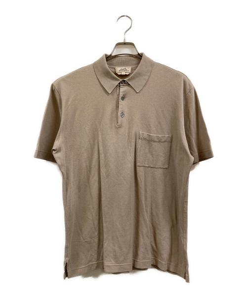 HERMES（エルメス）HERMES (エルメス) ポロシャツ ベージュ サイズ:XLの古着・服飾アイテム