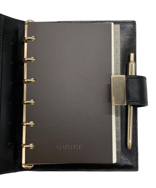 GUCCI（グッチ）GUCCI (グッチ) 手帳カバー ブラックの古着・服飾アイテム