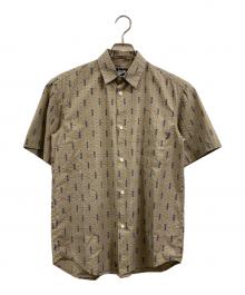 stussy（ステューシー）の古着「エスニック柄半袖シャツ」｜ベージュ