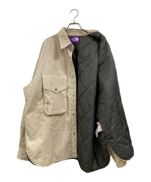 THE NORTHFACE PURPLELABEL（ザ・ノースフェイス パープルレーベル）THE NORTHFACE PURPLELABEL (ザ・ノースフェイス パープルレーベル) Corduroy Insulation Shirt Jacket アイボリー サイズ:XLの古着・服飾アイテム