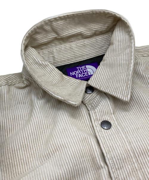 THE NORTHFACE PURPLELABEL（ザ・ノースフェイス パープルレーベル）THE NORTHFACE PURPLELABEL (ザ・ノースフェイス パープルレーベル) Corduroy Insulation Shirt Jacket アイボリー サイズ:XLの古着・服飾アイテム