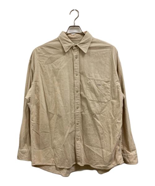 THE NORTHFACE PURPLELABEL（ザ・ノースフェイス パープルレーベル）THE NORTHFACE PURPLELABEL (ザ・ノースフェイス パープルレーベル) Organic Cotton Corduroy Big Shirt ベージュ サイズ:Ⅼの古着・服飾アイテム