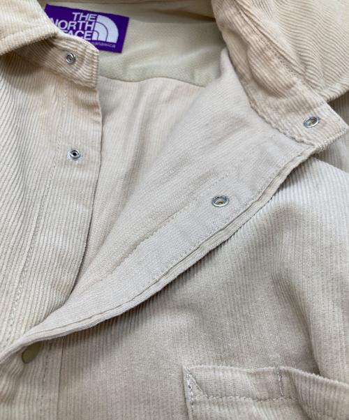 THE NORTHFACE PURPLELABEL（ザ・ノースフェイス パープルレーベル）THE NORTHFACE PURPLELABEL (ザ・ノースフェイス パープルレーベル) Organic Cotton Corduroy Big Shirt ベージュ サイズ:Ⅼの古着・服飾アイテム