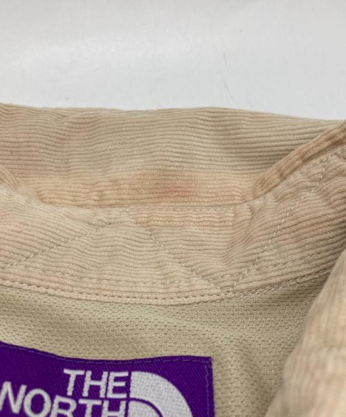THE NORTHFACE PURPLELABEL（ザ・ノースフェイス パープルレーベル）THE NORTHFACE PURPLELABEL (ザ・ノースフェイス パープルレーベル) Organic Cotton Corduroy Big Shirt ベージュ サイズ:Ⅼの古着・服飾アイテム