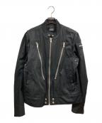 DIESELディーゼル）の古着「J-CORELI バイカージャケット」｜ブラック