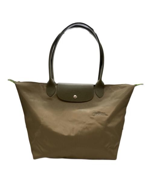 LONGCHAMP（ロンシャン）LONGCHAMP (ロンシャン) ル・プリアージュ グリーン L トートバッグ カーキの古着・服飾アイテム
