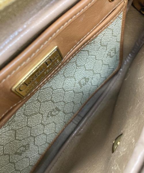 Christian Dior（クリスチャン ディオール）Christian Dior (クリスチャン ディオール) ハニカム柄ショルダーバッグ ブラウンの古着・服飾アイテム