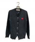 PLAY COMME des GARCONSプレイコムデギャルソン）の古着「ニットカーディガン」｜グレー
