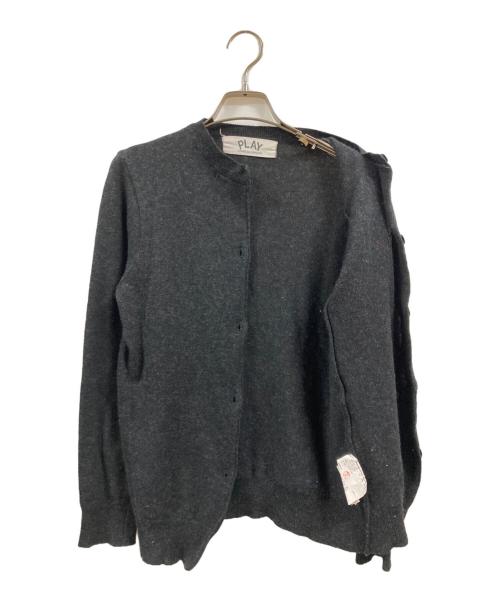 PLAY COMME des GARCONS（プレイコムデギャルソン）PLAY COMME des GARCONS (プレイコムデギャルソン) ニットカーディガン グレー サイズ:表記なしの古着・服飾アイテム
