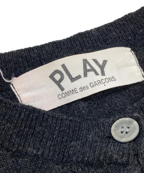PLAY COMME des GARCONS（プレイコムデギャルソン）PLAY COMME des GARCONS (プレイコムデギャルソン) ニットカーディガン グレー サイズ:表記なしの古着・服飾アイテム