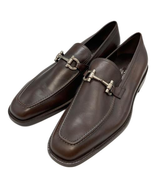 Salvatore Ferragamo（サルヴァトーレ フェラガモ）Salvatore Ferragamo (サルヴァトーレ フェラガモ) ガンチーニホースビットローファー ブラウン サイズ:7.5の古着・服飾アイテム
