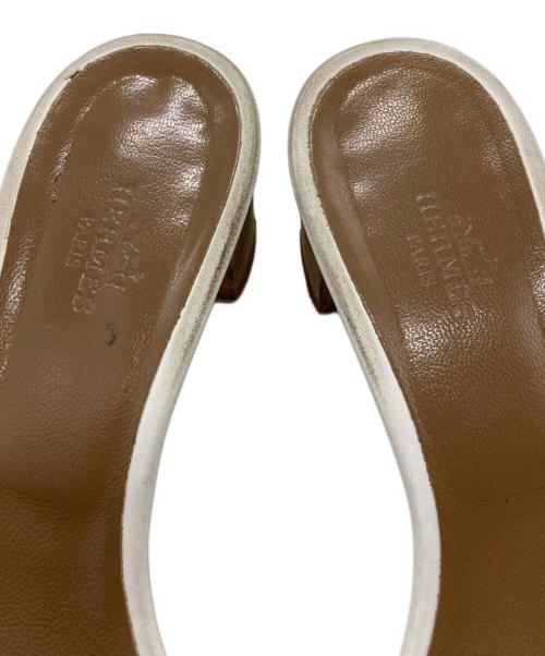 HERMES（エルメス）HERMES (エルメス) オランサンダル ホワイト サイズ:38の古着・服飾アイテム
