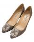 Manolo Blahnik（マノロ ブラニク）の古着「HANGISI GLITTER」｜シルバー